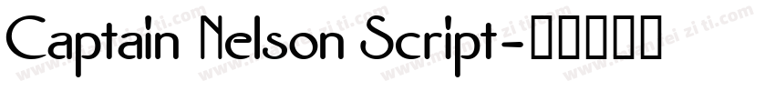 Captain Nelson Script字体转换